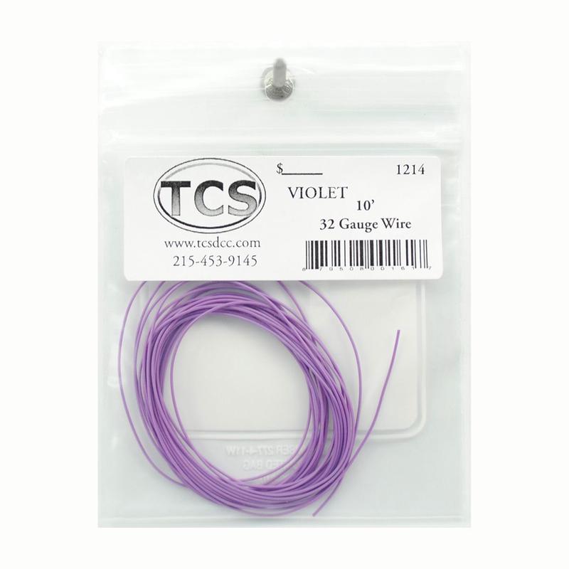 Train Control Systems 1214 32 Gauge Wire, Violet (10\')