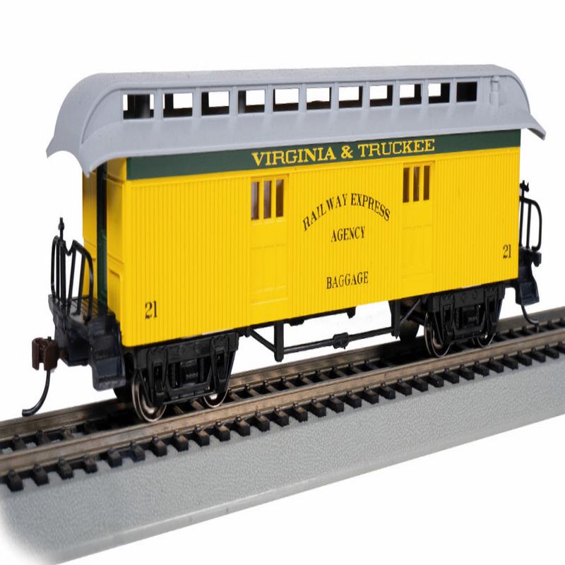Bachmann HO 15307 1860-80 Era Baggage Car, Virginia and Truckee #21