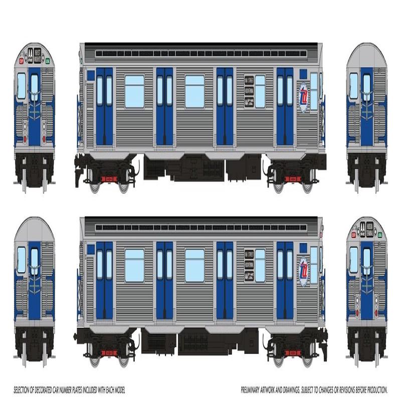 PREORDER Rapido HO 209501 R32 Subway NYCTA 2/