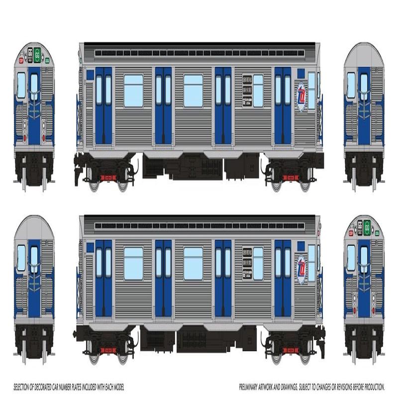 PREORDER Rapido HO 209506 R32 Subway NYCTA 2/