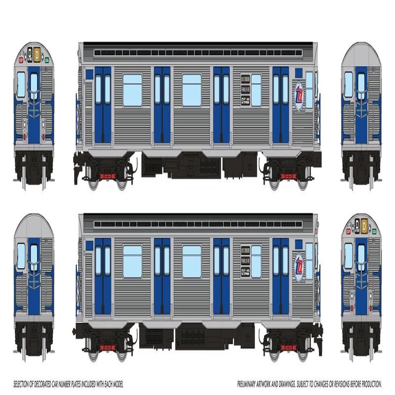 PREORDER Rapido HO 209505 R32 Subway NYCTA 2/