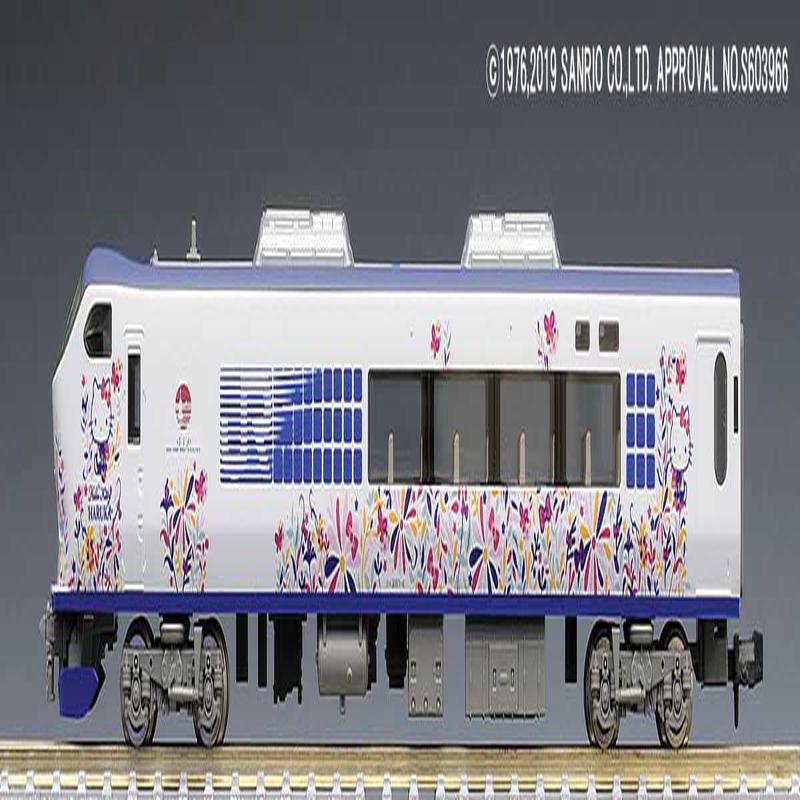 Tomix (TomyTec) N 972082 Class 280/281 3-Car Add-On Set (1 Power Car), Standard DC, Japanese National Railway Hello Kitty Haruka Butterfly (white, Cartoon Graph