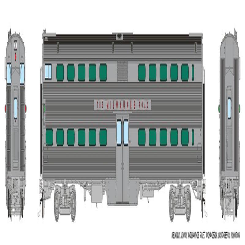 PREORDER Rapido HO 145013 Gallery Car MILW Set #3