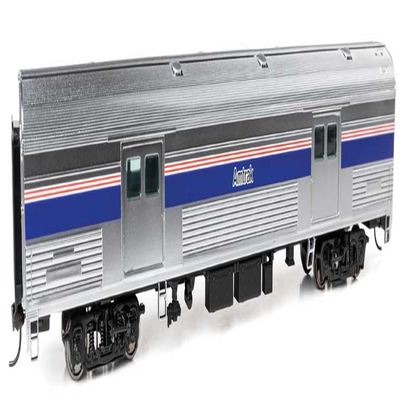 Walthers Proto HO 920-13081 73\' Budd Baggage Car, Amtrak Phase IV (black lettering) decal