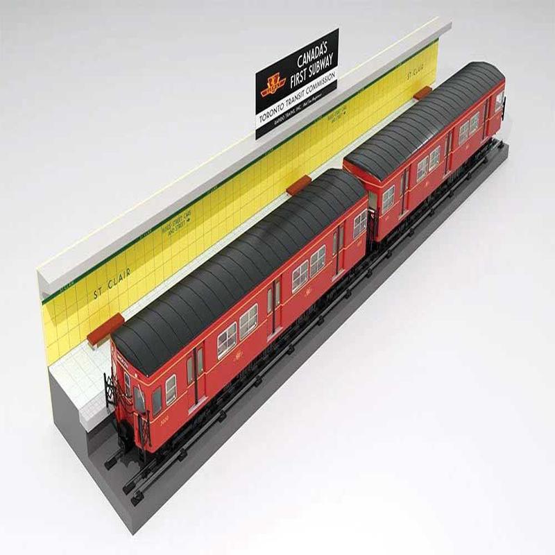 PREORDER Rapido HO 206004 Toronto G-Class Subway A-B Set with Display Base, Toronto Transit Commission #5000, 5001