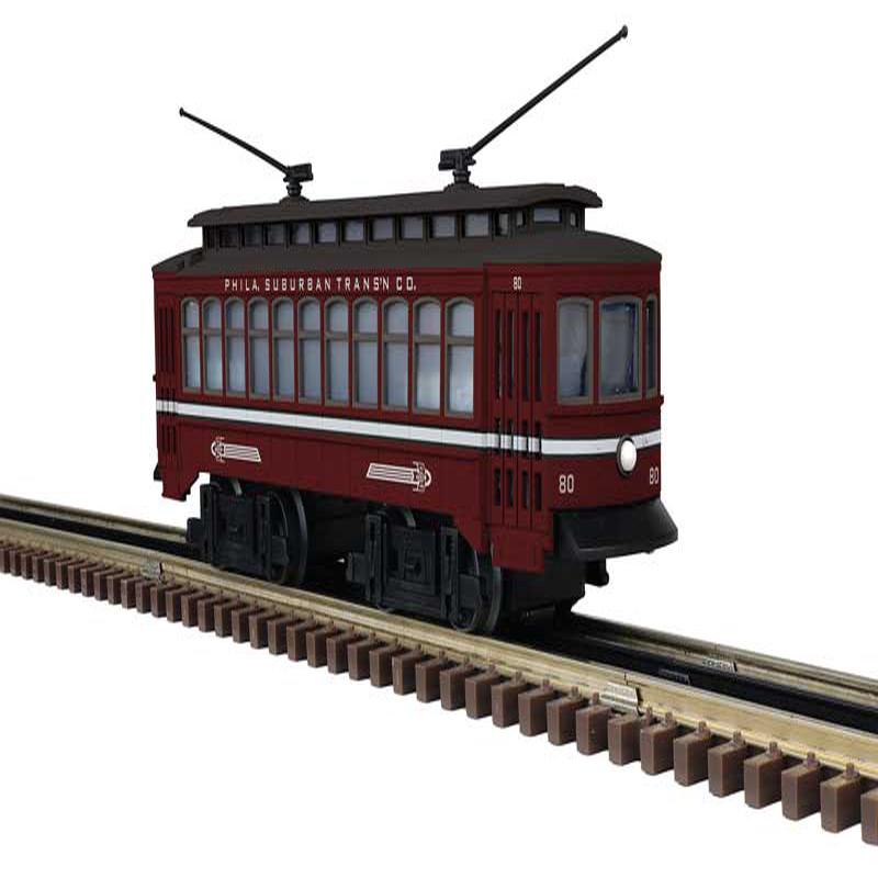 PREORDER Atlas O 1001204 Trolley 3-Rail, Conventional AC, Industrial Rail Locomotive Philadelphia Suburban #80