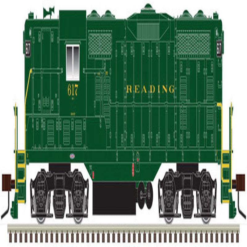 Atlas HO 10003949 EMD GP7, Classic Silver Locomotive Reading 617
