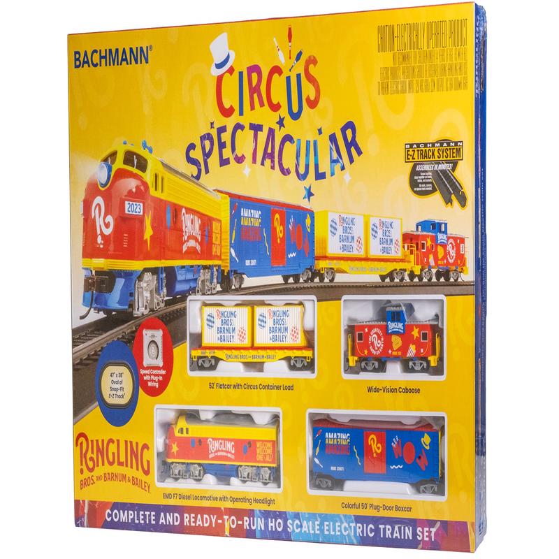 Bachmann HO 00780 F7 Diesel Circus Spectacular Set, Ringling Bros. and Barnum & Bailey