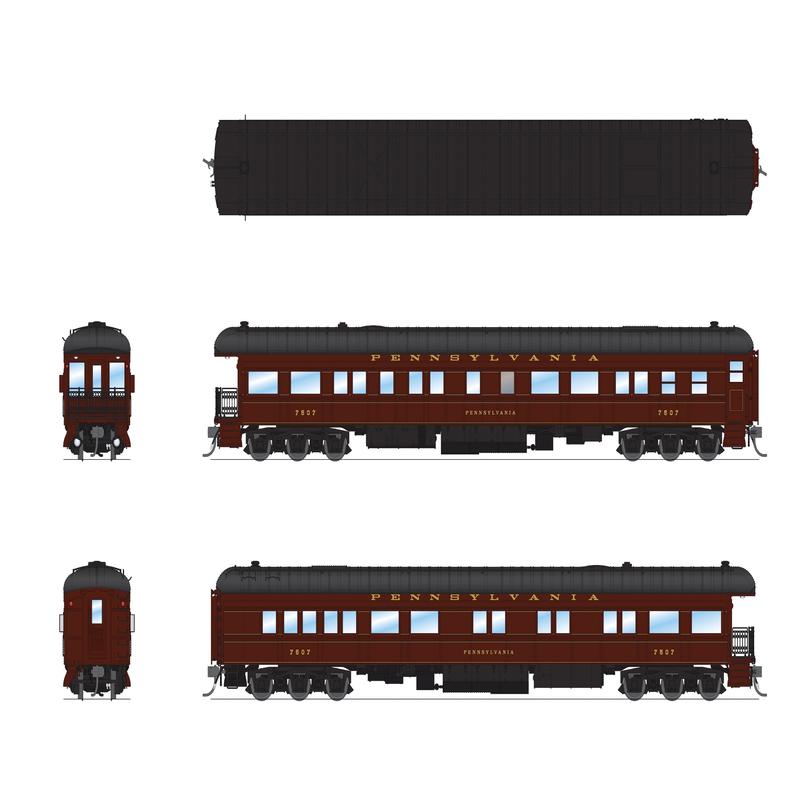 Broadway Limited Imports HO 8970 PRR Class Z74D Business Observation Car, Pennsylvania Railroad #7507 \