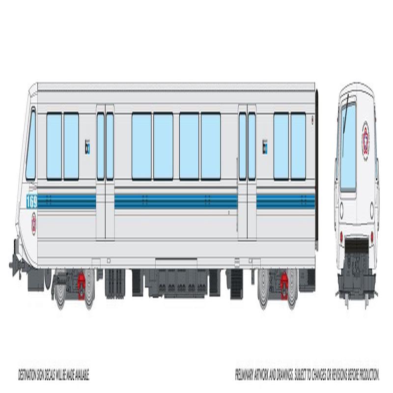 PREORDER Rapido HO 204009 BART A End Transit Car, Bay Area Rapid Transit Bicentennial Test #169