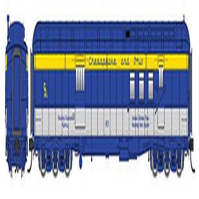 Walthers Proto HO 17414 70\' Heavyweight RPO-Baggage Car, Chesapeake & Ohio #83