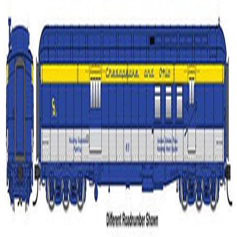 Walthers Proto HO 17415 70\' Heavyweight RPO-Baggage Car, Chesapeake & Ohio #88