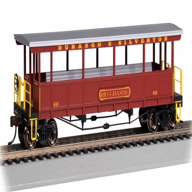 Bachmann HO 17431 Open-Sided Excursion Car, Durango and Silverton #410