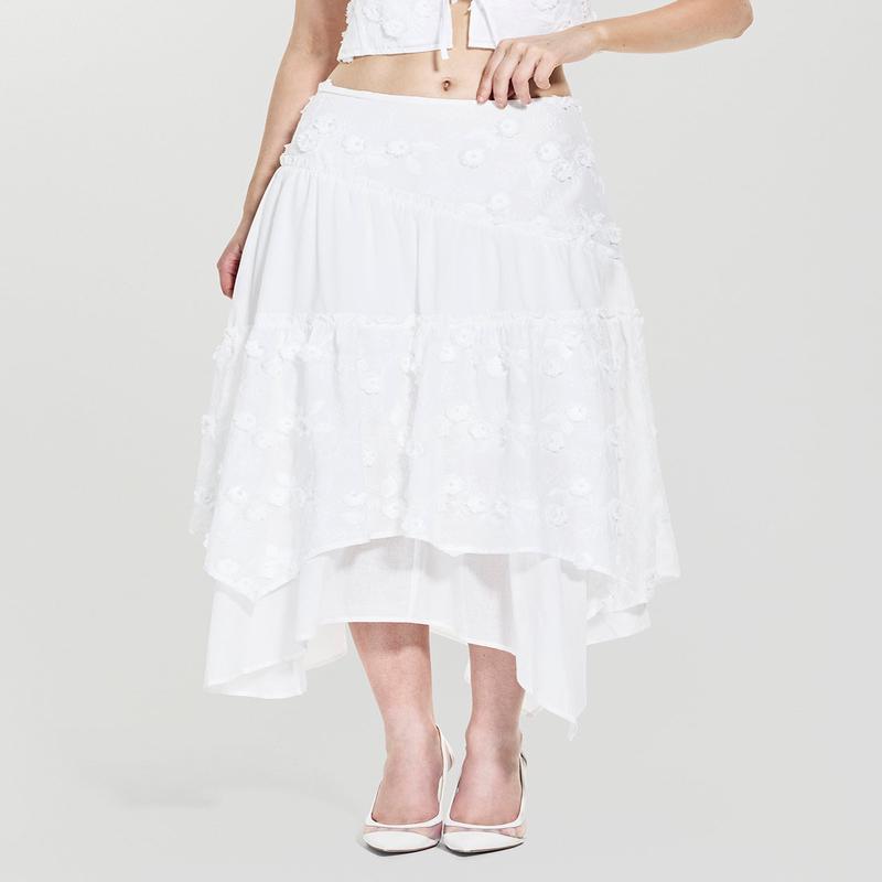 White Zurey Maxi Skirt