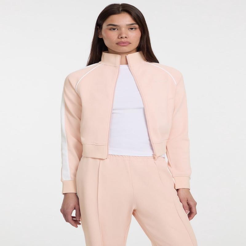 Jeans Pink Tricot Track Jacket