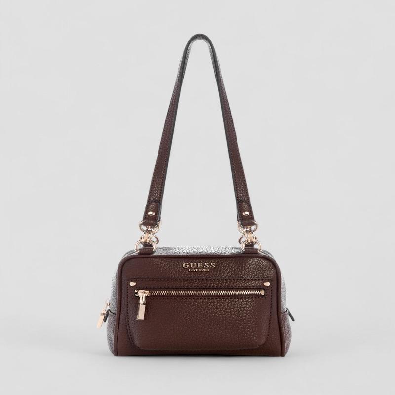 Brown Marsha Box Shoulder Bag