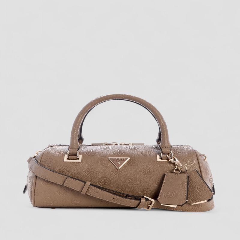 Brown Logo Cresidia II Box Satchel Bag