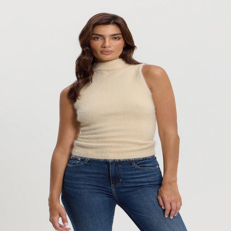 Beige Ashley Funnel Top