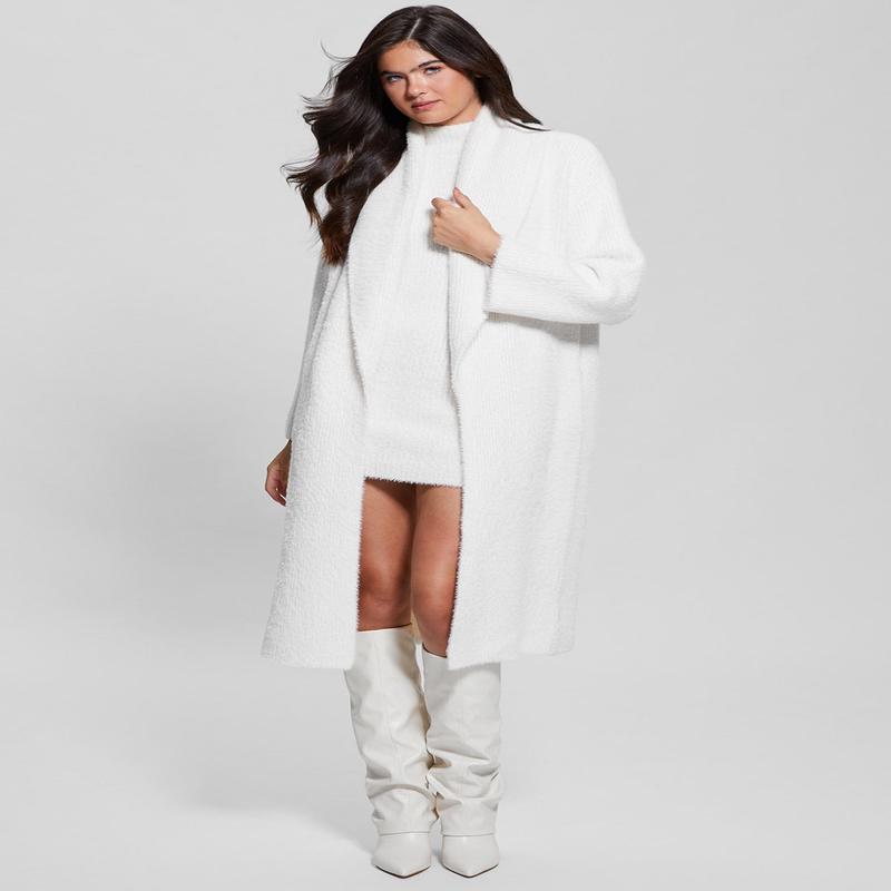 White Vero Oversized Cardigan