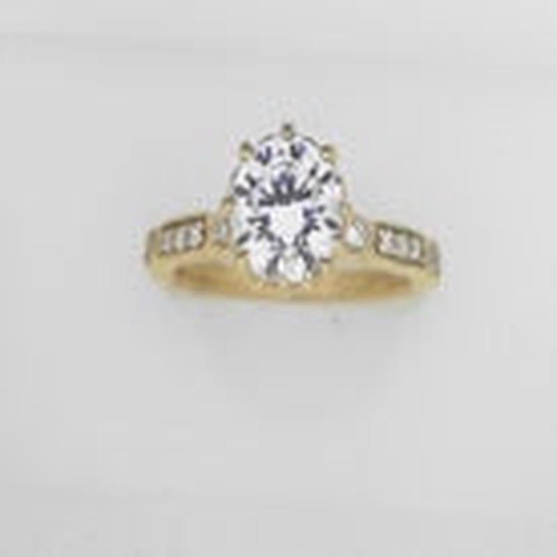 Lady\'s Yellow Polished 14 Karat Engagement Ring Size 6.5 0.22tw Round Diamonds