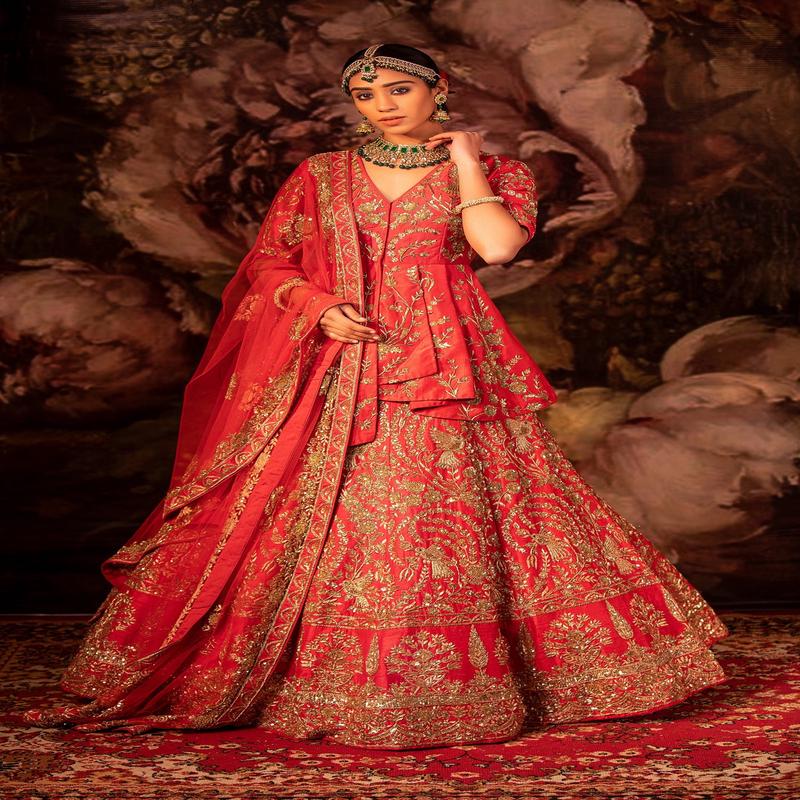 Zoya Red Bridal Lehenga