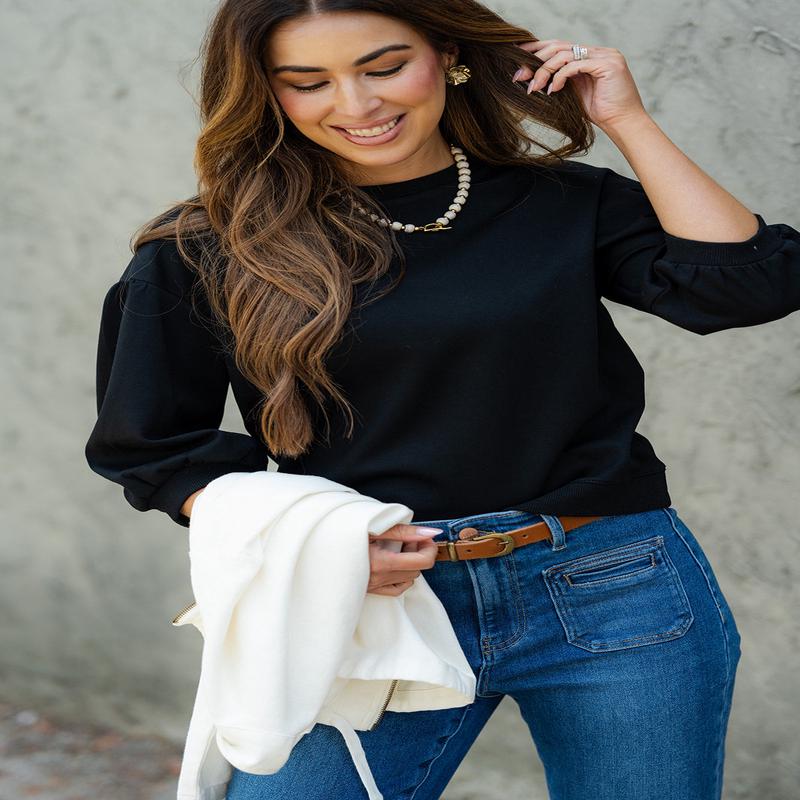 3/4 Sleeve Sweatshirt