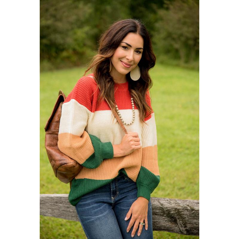Color Blocked Sweater
