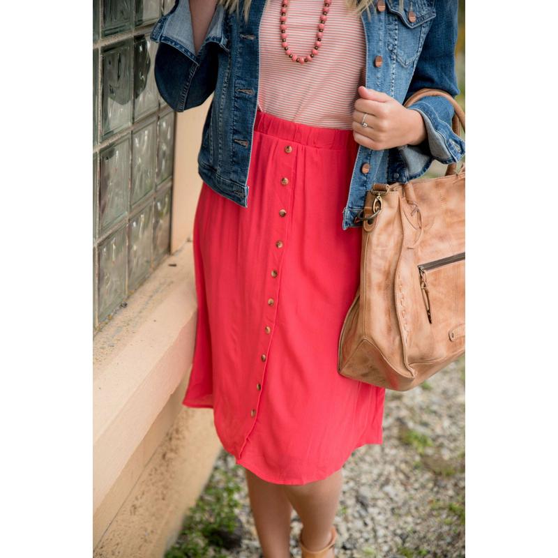 Dress Me Up Button Skirt